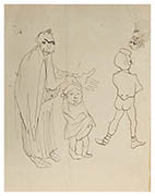Jules Pascin Homme et enfants 1903